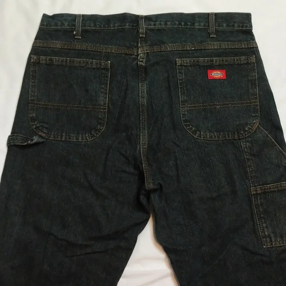 Men Dickies Carpenter Cotton Denim Blue Jeans Sz 38X34